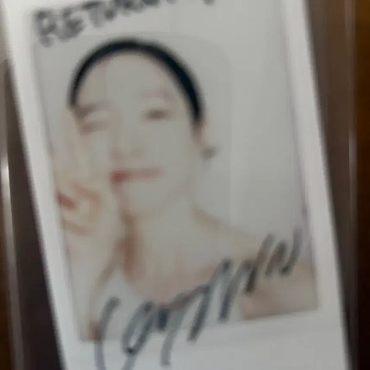 [BUNJANG] Park Ji-hyun Autographed Polaroid Photo / 배우 박지현 친필 싸인 폴라 2604
