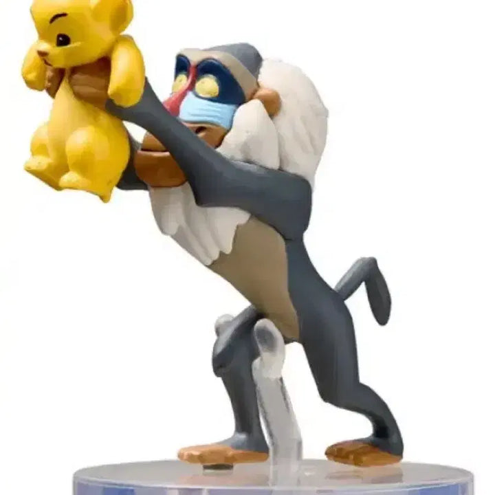 [BUNJANG] Disney The Lion King Simba &amp; Rafiki Gacha / 디즈니 라이언킹 흉내내기 가챠 심바&amp;라피키