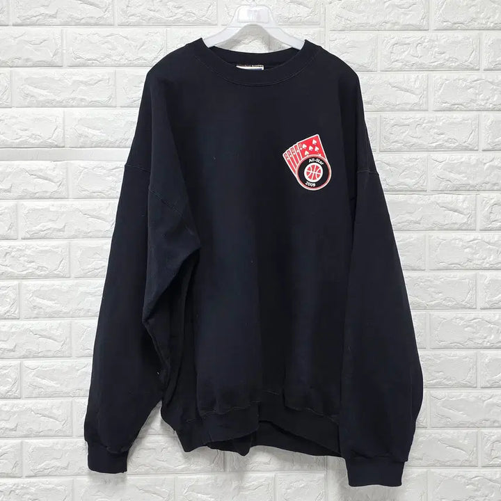 [BUNJANG] Vintage HANES Black Oversized Sweatshirt XXL / XXL 헤인즈 HANES 빈티지 블랙 오버핏 맨투맨 D113