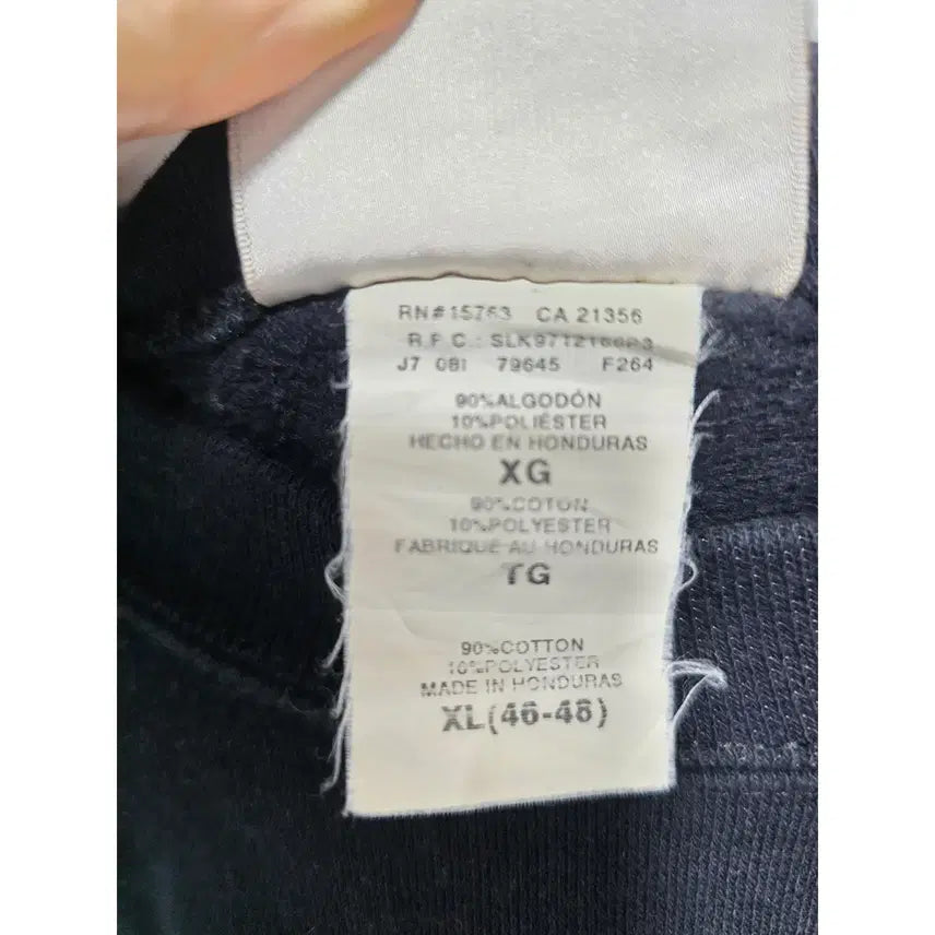 [BUNJANG] Vintage HANES Black Oversized Sweatshirt XXL / XXL 헤인즈 HANES 빈티지 블랙 오버핏 맨투맨 D113