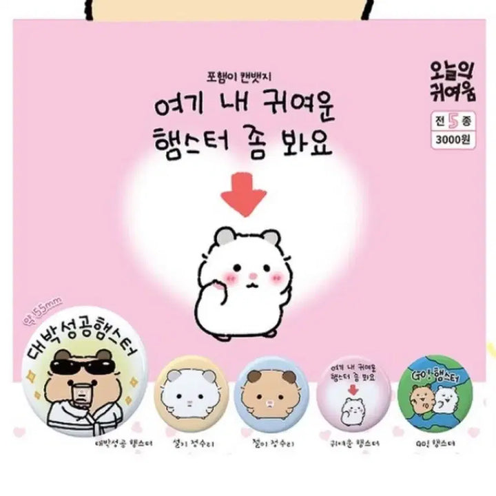 [BUNJANG] Poham Random Figure Set Can Badges Bundle / 가챠 랜덤 피규어 포햄 캡슐토이 포햄이 캔뱃지 3개 일괄