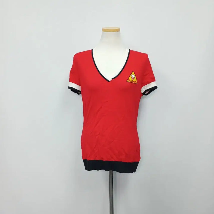[BUNJANG] Pasadi V-Neck Short Sleeve Knit 55 / 파사디 반팔 브이넥 니트 55