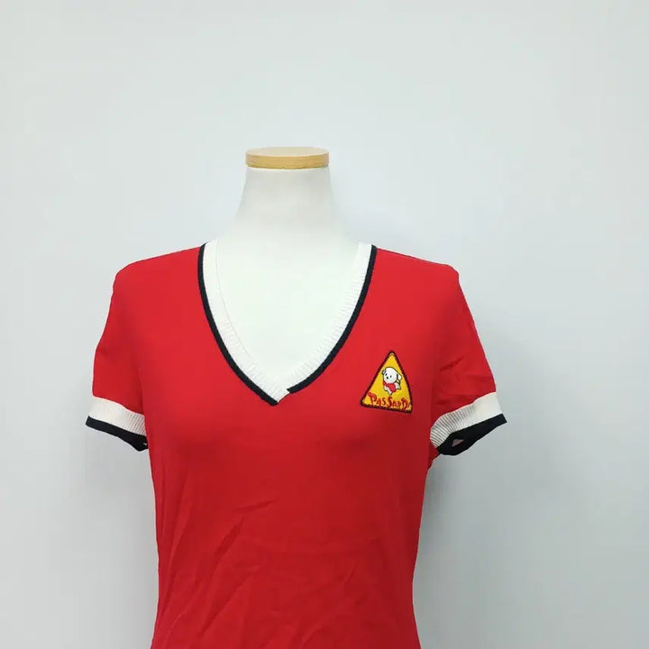 [BUNJANG] Pasadi V-Neck Short Sleeve Knit 55 / 파사디 반팔 브이넥 니트 55
