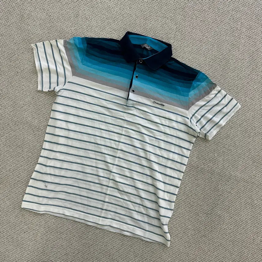 [BUNJANG] Crocodile Half-Sleeve Polo Shirt / 100 크로커다일 반팔 카라티 0430D