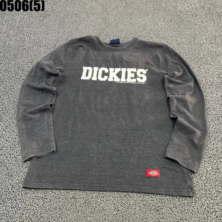 [BUNJANG] Dickies Fleece Sweatshirt Gray / 디키즈 기모 맨투맨 티셔츠 그레이