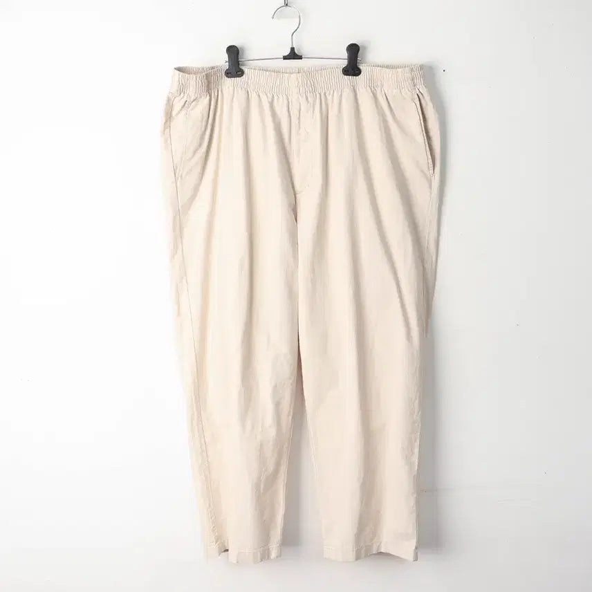 [BUNJANG] Uniqlo Cotton Linen Banding Pants (Big Size 4XL) / 4XL/빅사이즈 유니클로 코튼 린넨 밴딩팬츠