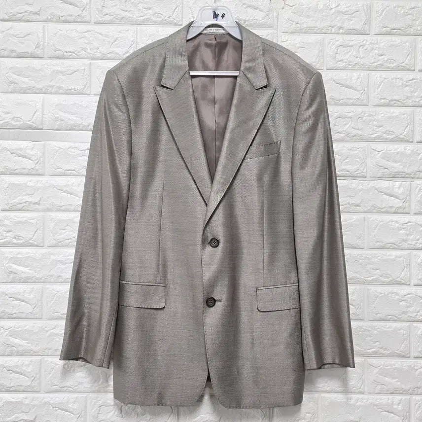 [BUNJANG] Solid Homme Silver Blazer Jacket / L 솔리드옴므 우영미 은색 블레이저 자켓 D114