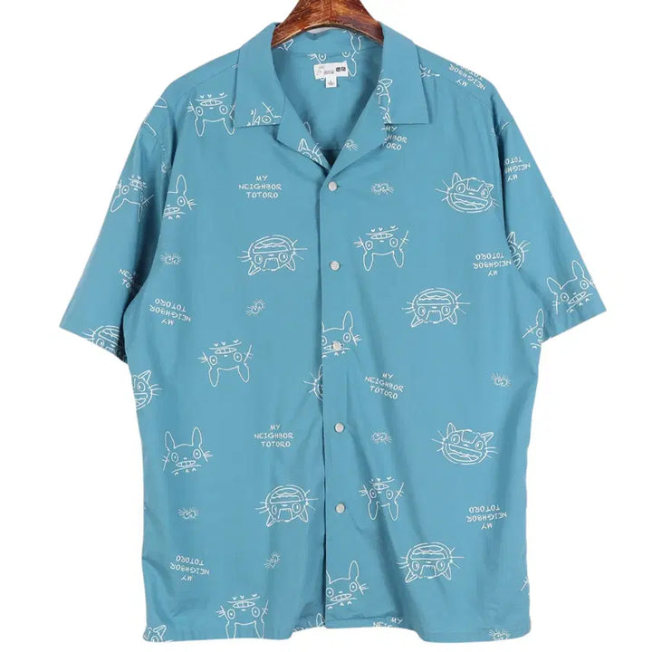 [BUNJANG] Uniqlo Studio Ghibli Short Sleeve Shirt (Size L) / 유니클로 X 스튜디오지브리 반팔 셔츠 L / k4418