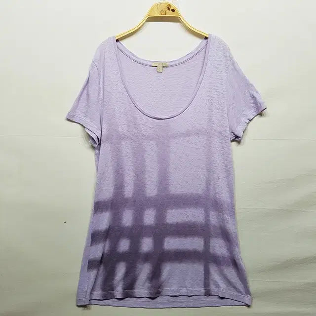 [BUNJANG] Burberry Brit Purple Crewneck T-Shirt / BURBERRY BRIT 버버리 브릿 루즈넥 티셔츠 퍼플