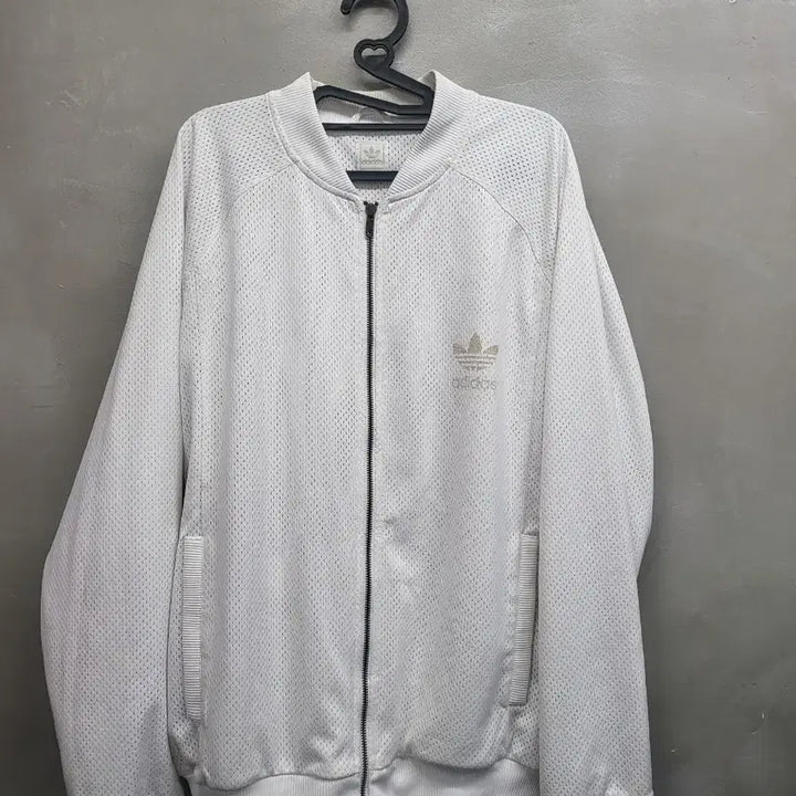 [BUNJANG] Adidas White Mesh Track Jacket / 아디다스 화이트 메쉬 트랙 자켓