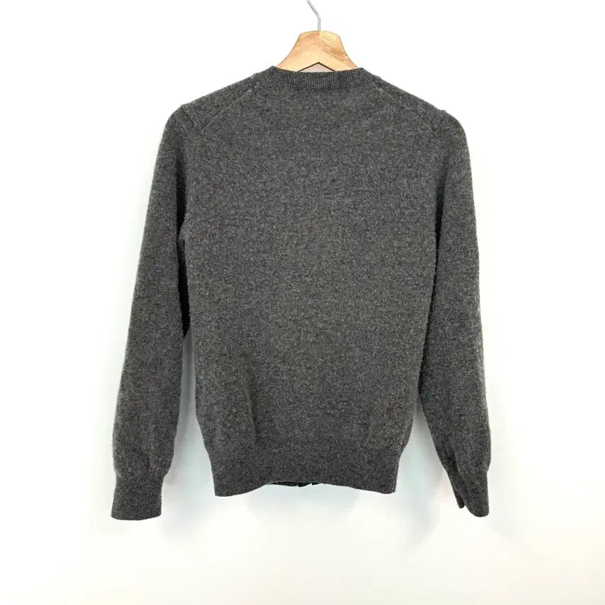 [BUNJANG] COMME DES GARCONS PLAY Grey Roundneck Wool Cardigan M / COMME DES GARCONS PLAY 꼼데가르송 그레이 라운드넥 울