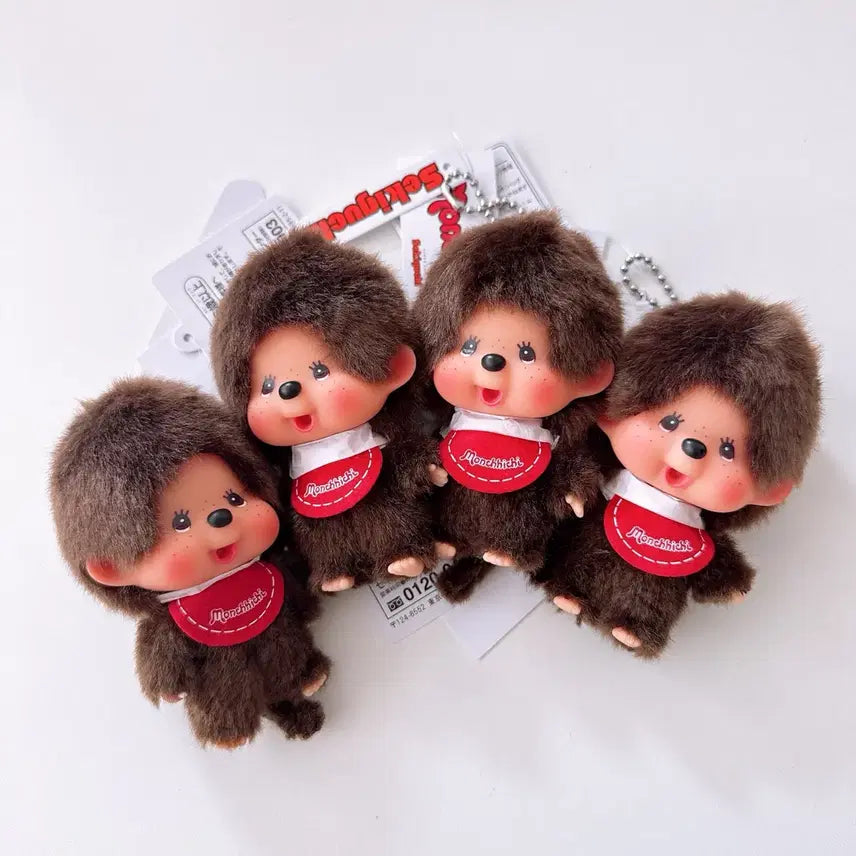 [BUNJANG] Big Head Monchhichi Keychain / 빅대두몬치치키링