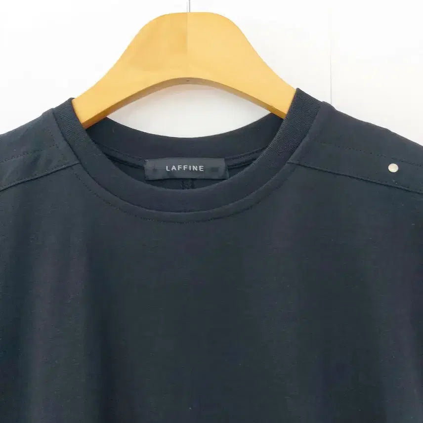 [BUNJANG] Rafine Black Short Sleeve T-Shirt (Size 55-66) / 미착용 라피네 블랙 반팔 티셔츠 55~66