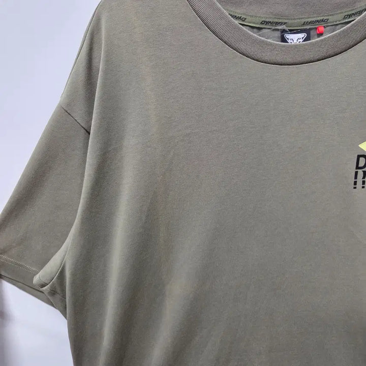 [SOLD OUT] 다이나핏 카키 로고 오버핏 반팔 티셔츠 XL 26050616
