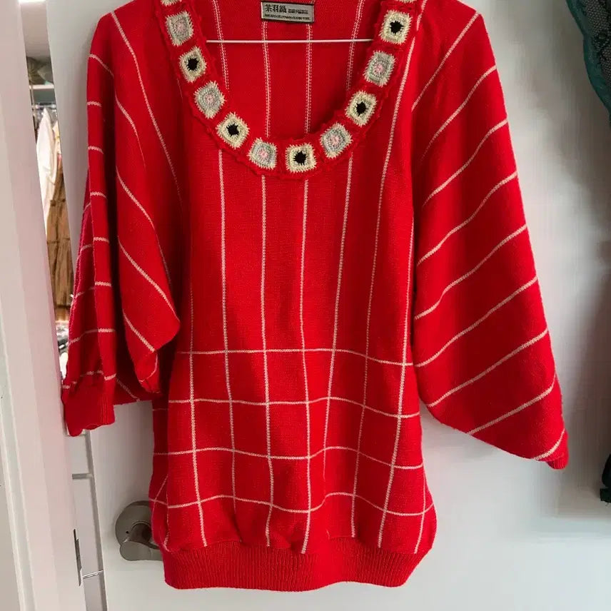[BUNJANG] Vintage Crochet Knit Sweater / 빈티지 크로쉐 니트