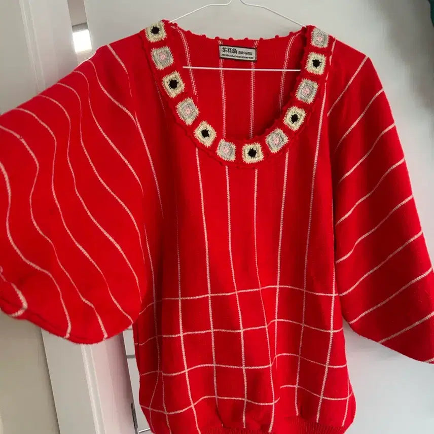 [BUNJANG] Vintage Crochet Knit Sweater / 빈티지 크로쉐 니트