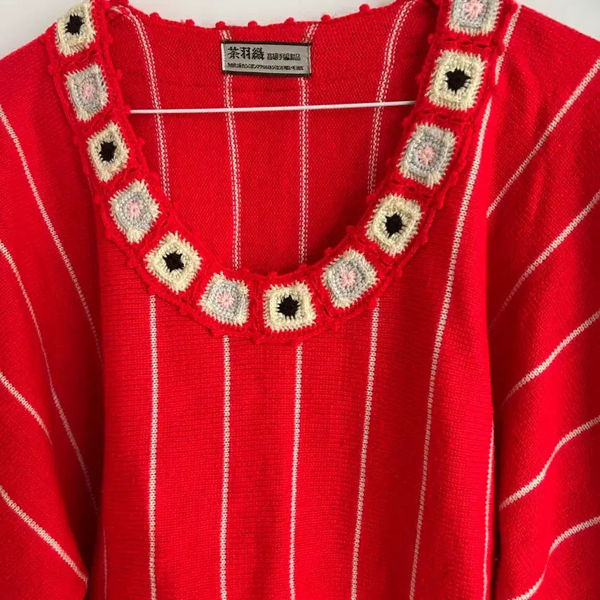 [BUNJANG] Vintage Crochet Knit Sweater / 빈티지 크로쉐 니트