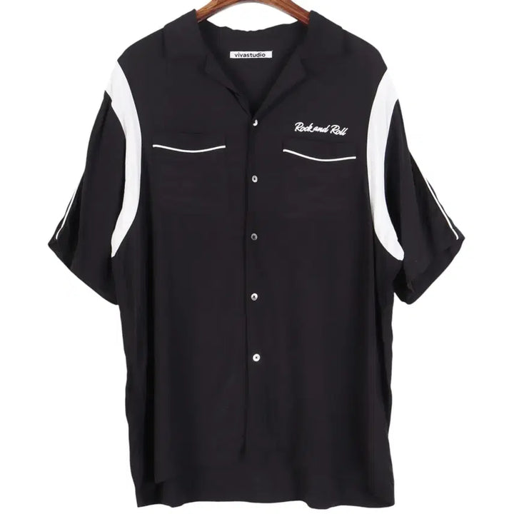 [BUNJANG] Vivastudio Rayon Bowling Short Sleeve Shirt - Size L / 비바스튜디오  레이온 볼링 반팔 셔츠 L / k4438