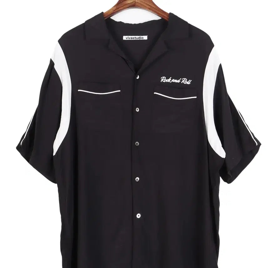 [BUNJANG] Vivastudio Rayon Bowling Short Sleeve Shirt - Size L / 비바스튜디오  레이온 볼링 반팔 셔츠 L / k4438