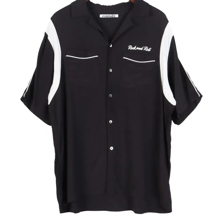 [BUNJANG] Vivastudio Rayon Bowling Short Sleeve Shirt - Size L / 비바스튜디오  레이온 볼링 반팔 셔츠 L / k4438