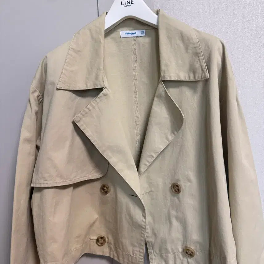 [BUNJANG] Verygurl Cropped Trench Jacket / 밸리걸 크롭 트렌치자켓