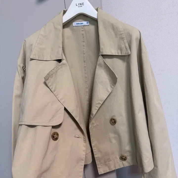[BUNJANG] Verygurl Cropped Trench Jacket / 밸리걸 크롭 트렌치자켓
