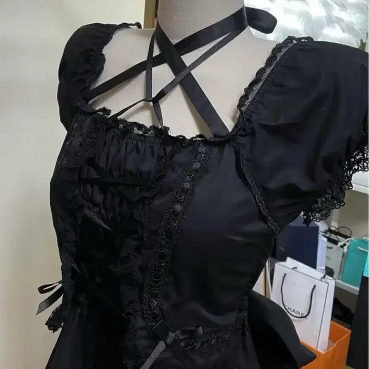 [BUNJANG] Bodyline Goth Lolita Dress / 바디라인 고스로리 드레스