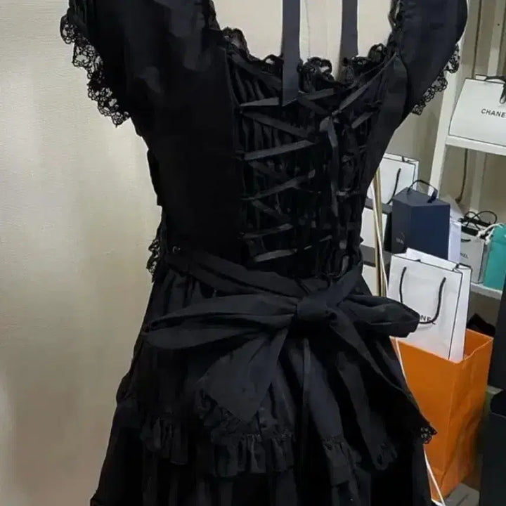 [BUNJANG] Bodyline Goth Lolita Dress / 바디라인 고스로리 드레스