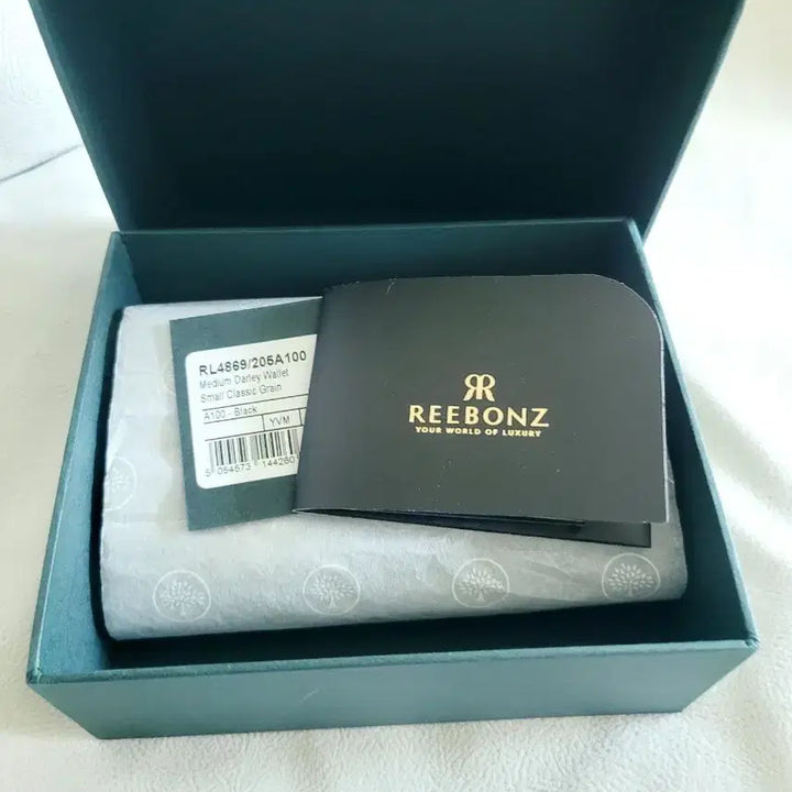 [BUNJANG] Mulberry Medium Wallet Black Leather Gold Logo / 멀버리 중지갑