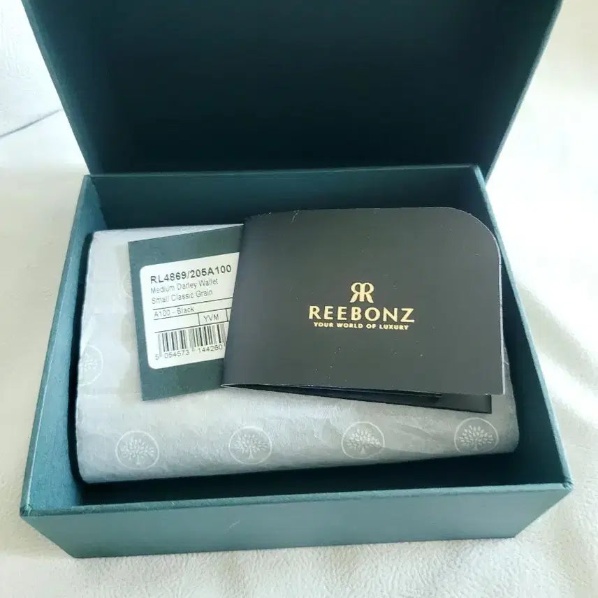 [BUNJANG] Mulberry Medium Wallet Black Leather Gold Logo / 멀버리 중지갑