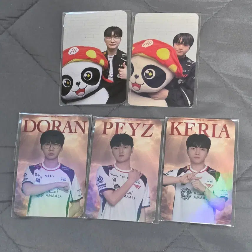 [BUNJANG] T1 Doran Phase Keria Faker Photocard Bundle Set / [일괄] 하이디라오 T1 포토카드 포카 도란 페이즈 케리아 페이커
