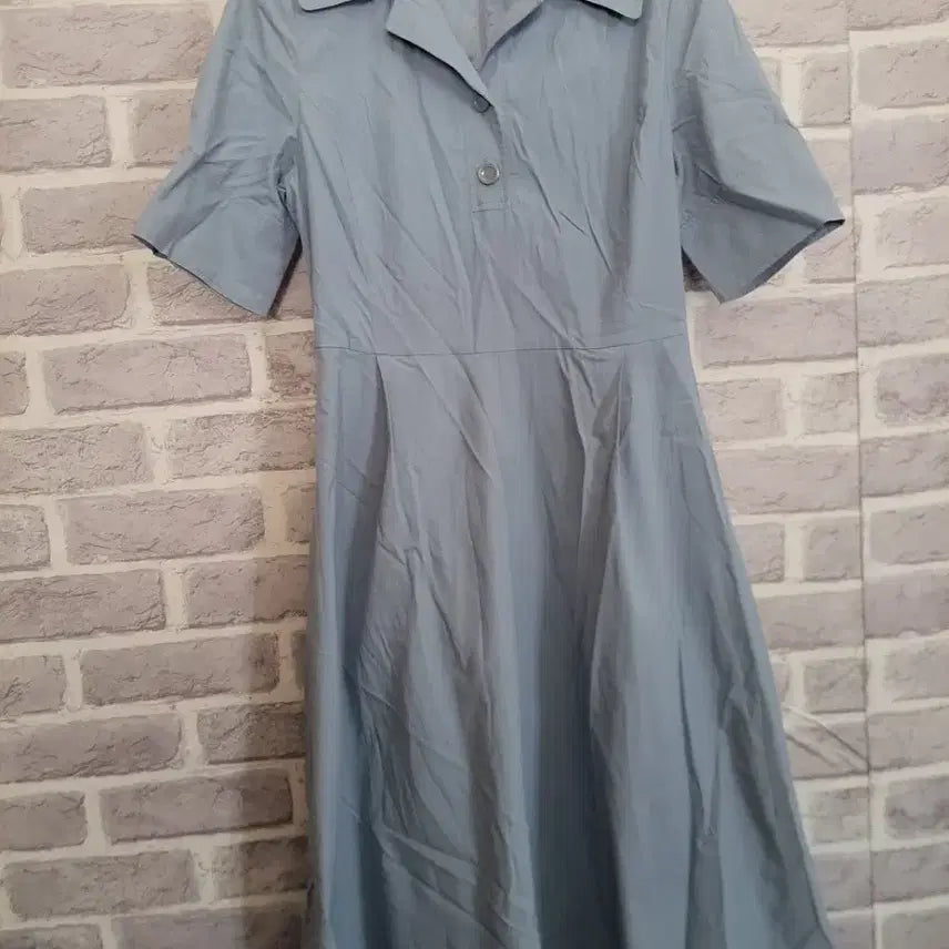 [BUNJANG] Roem Blue Shirt Flare Dress / 로엠 블루 셔츠 플레어 원피스55/알뜰한여우