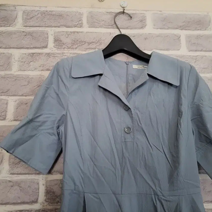 [BUNJANG] Roem Blue Shirt Flare Dress / 로엠 블루 셔츠 플레어 원피스55/알뜰한여우