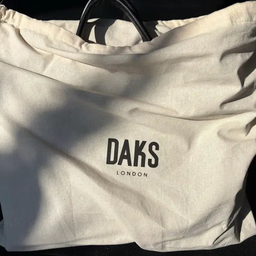 [BUNJANG] Daks Essential Black Leather Briefcase Tote Bag / 닥스 에센셜 블랙 서류 가죽 가방(토트백)