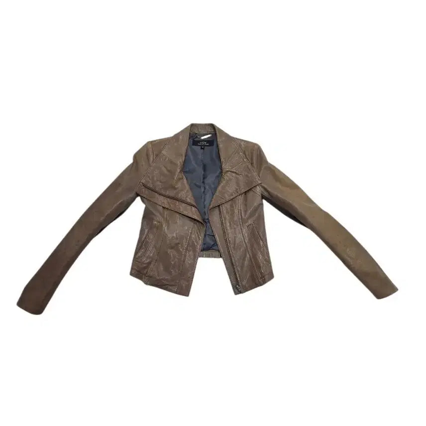 [BUNJANG] VOV Brown Leather Jacket (Size 55) / VOV 가죽 자켓 55사이즈 브라운