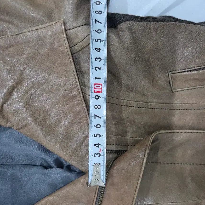 [BUNJANG] VOV Brown Leather Jacket (Size 55) / VOV 가죽 자켓 55사이즈 브라운