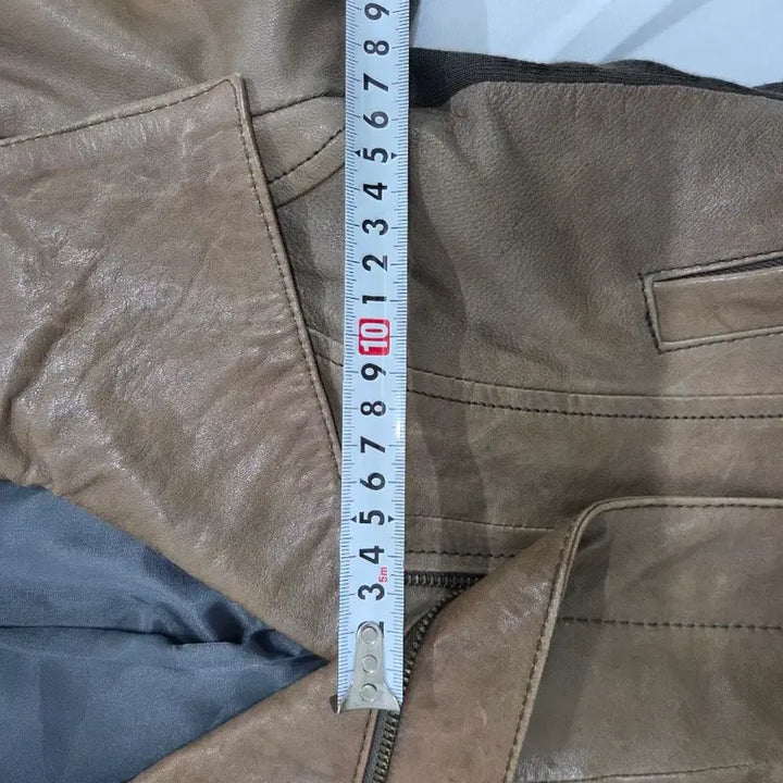 [BUNJANG] VOV Brown Leather Jacket (Size 55) / VOV 가죽 자켓 55사이즈 브라운