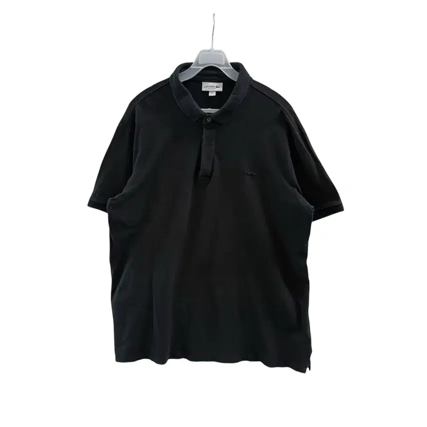 [BUNJANG] Lacoste Black Short Sleeve Polo Shirt / [L] 라코스테 블랙 반팔 카라티