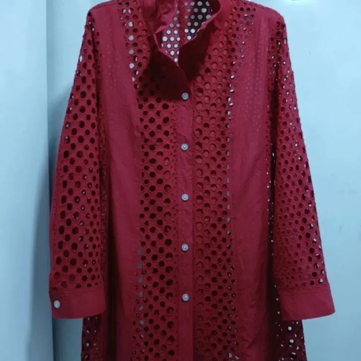 [BUNJANG] LIBLRE Red-Tone Shirt &amp; Isinwoo Blue-Tone Blouse Set / 블라우스자켓2벌세트