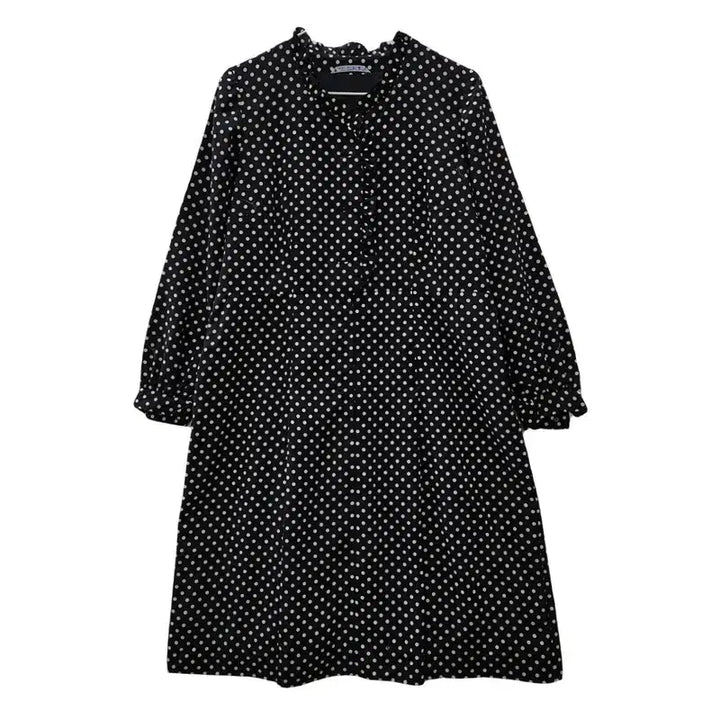 [BUNJANG] Vintage Kitsch Dot Avant-garde Dress L / 빈티지 키치도트 블랙 아방가르드 원피스 L