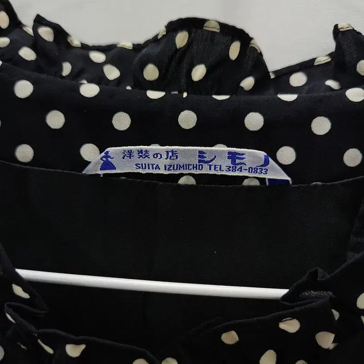 [BUNJANG] Vintage Kitsch Dot Avant-garde Dress L / 빈티지 키치도트 블랙 아방가르드 원피스 L