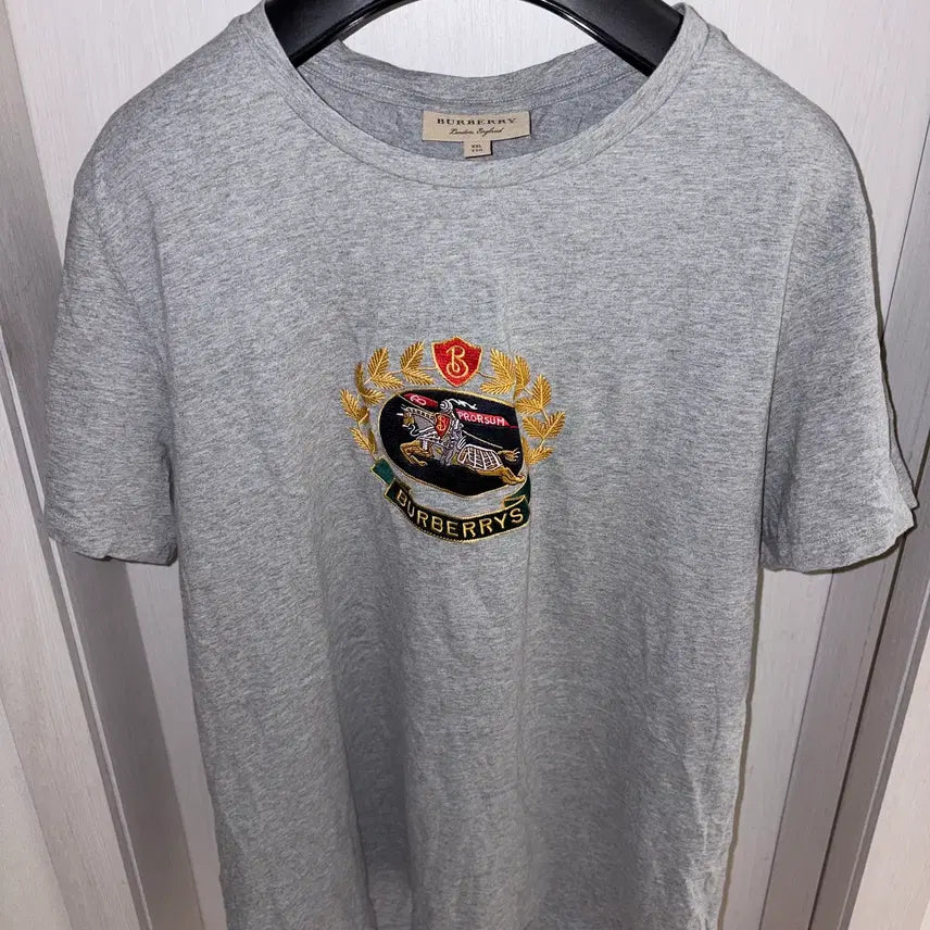 [BUNJANG] Burberry Archive Logo Embroidered Oversized T-Shirt XXL / 버버리 아카이브 로고 자수 오버핏 티셔츠 XXL
