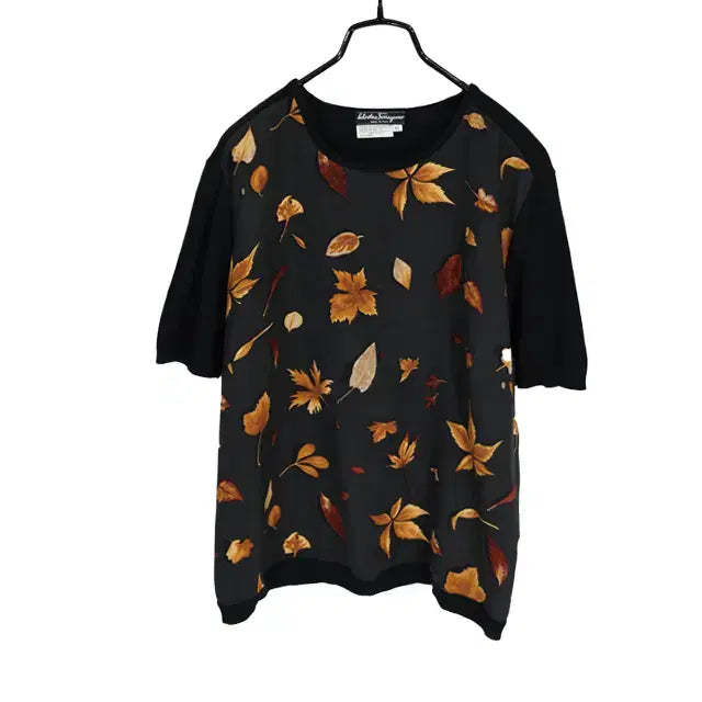 [BUNJANG] Salvatore Ferragamo Wool Silk Blend Short Sleeve Knit XL / Salvatore Ferragamo 울실크반팔니트