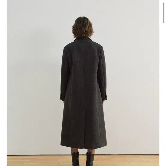 [BUNJANG] Hane Oblique Wool Mac Coat Charcoal / 하네 오블리크 울 맥코트 charcol