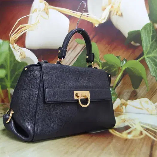 [BUNJANG] Salvatore Ferragamo Sofia Leather Tote Bag / 구제토토 페라가모 가죽 소피아 토드백 정품 중고가방 명품 60605