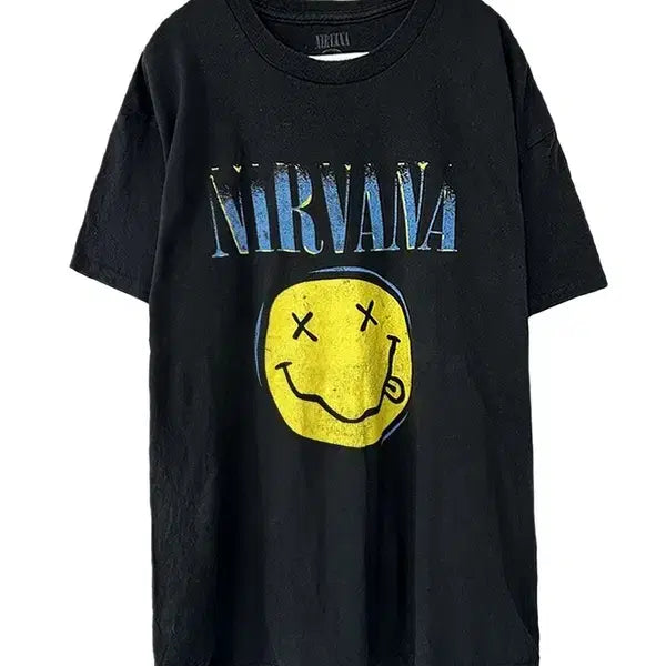 [BUNJANG] NIRVANA Gradient Graphic Band T-Shirt / [L] NIRVANA 너바나 그라데이션그래픽 밴드 반팔티