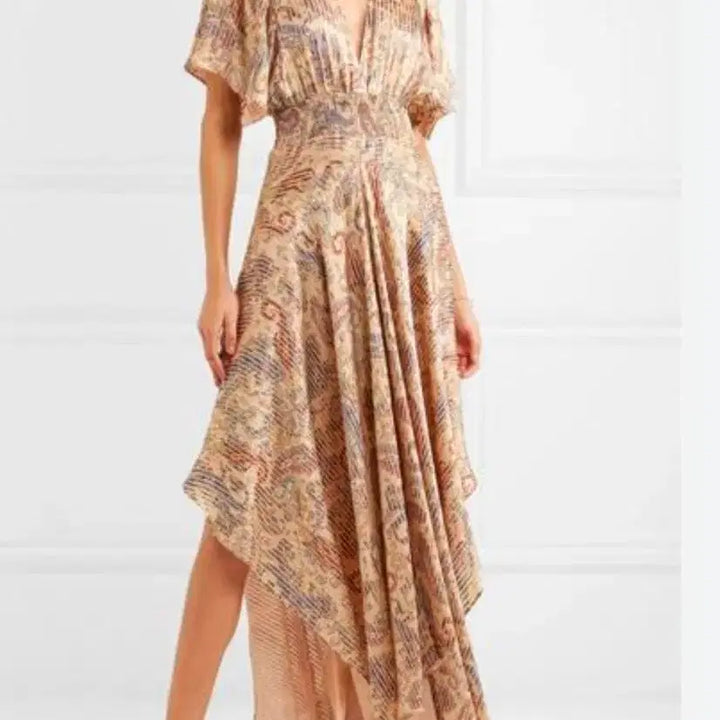 [BUNJANG] Maje Long Chiffon Dress Size 66 / 마쥬 롱원피스 쉬폰 드레스 66