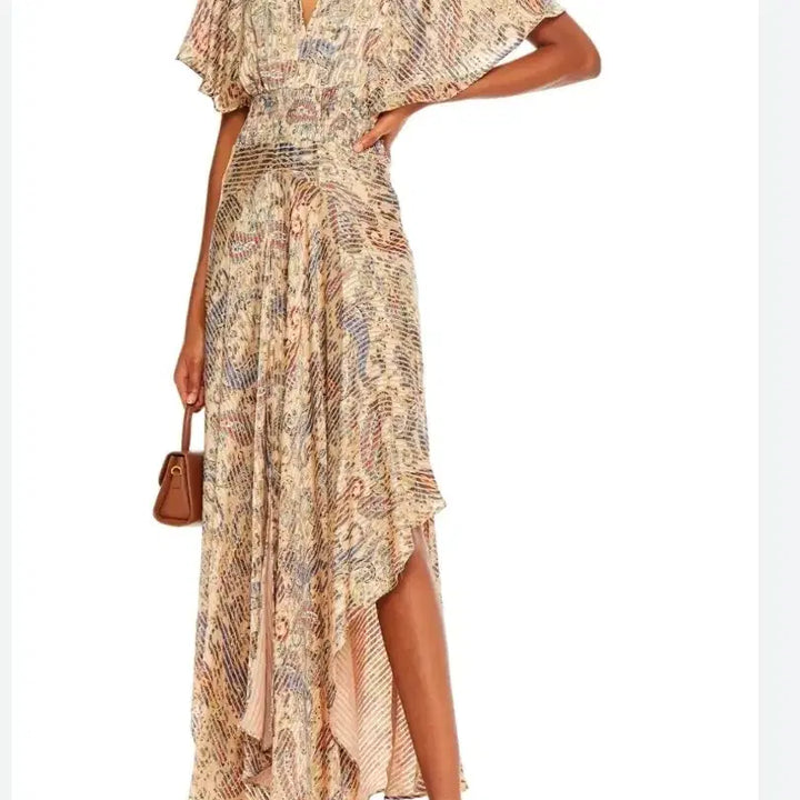 [BUNJANG] Maje Long Chiffon Dress Size 66 / 마쥬 롱원피스 쉬폰 드레스 66