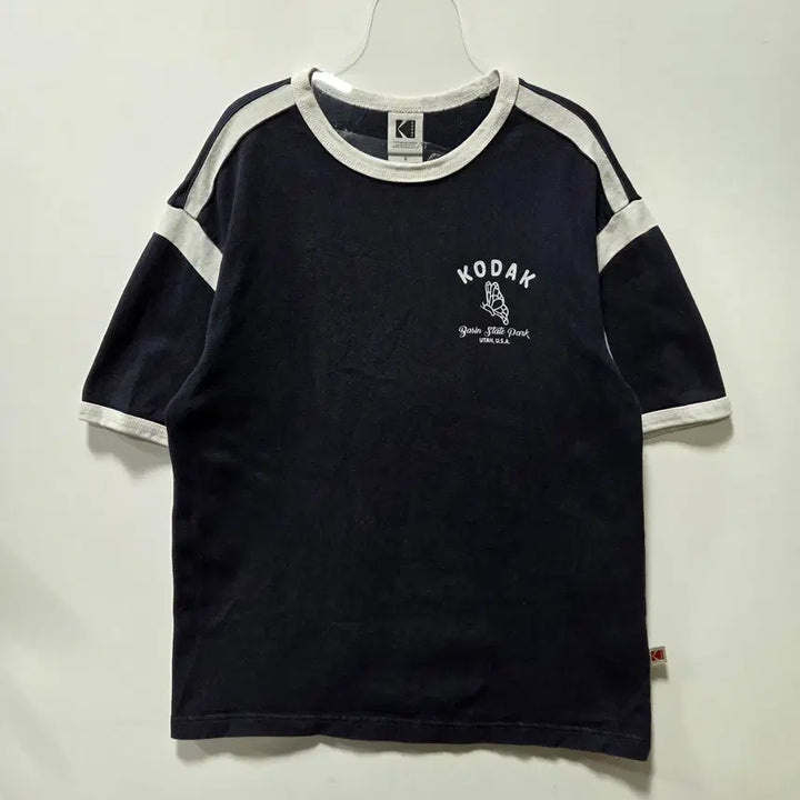 [BUNJANG] Kodak Graphic Ringer T-Shirt / 코닥 트립 워딩 그래픽 링거 반팔 티셔츠 S 26050619
