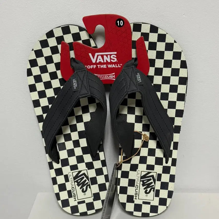 [BUNJANG] Vans T Street Print Checkerboard Flip-Flop Sandals / 반스 T 스트릿 프린트 체커보드 쪼리 샌들 슬리퍼 10